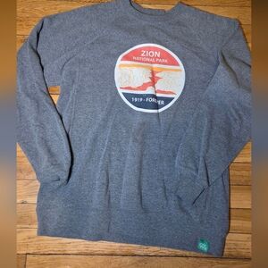 Gray Zion National Park Sweatshirt